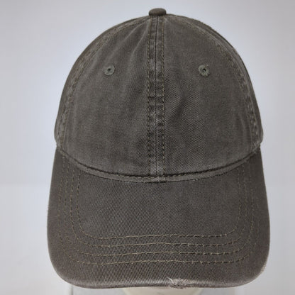 Unbranded Slideback Hat Brown One Size Adjustable Vented Holes 6 Panel Blank