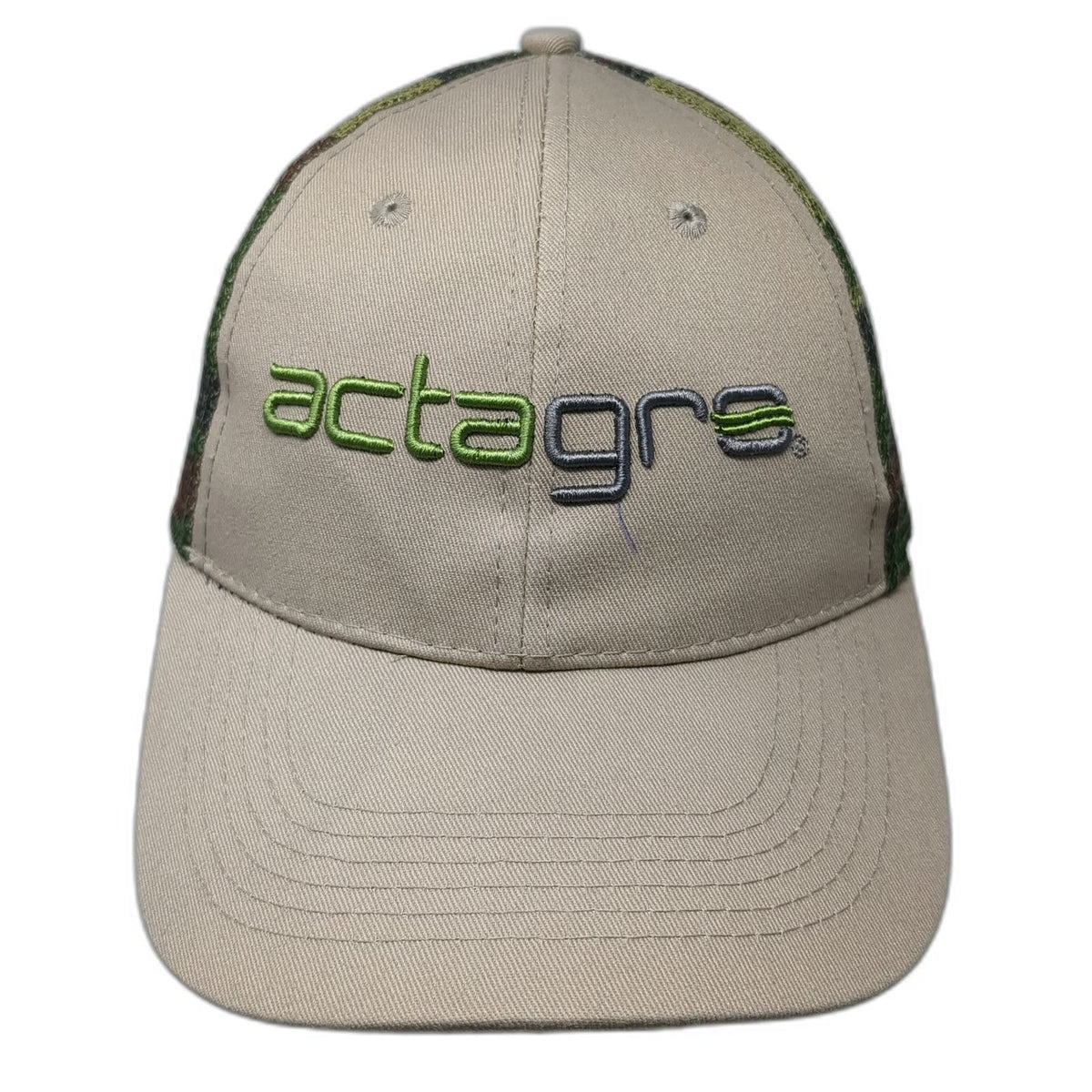 Sharp Ideas Baseball Cap Beige Camo One Size Actagro Mesh Back Strapback Hat