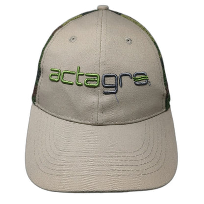 Sharp Ideas Baseball Cap Beige Camo One Size Actagro Mesh Back Strapback Hat