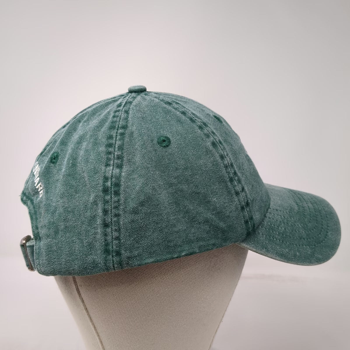 KC Caps Martha's Vineyard MHV Baseball Cap Green One Size Slideback Hat Cotton