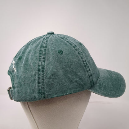 KC Caps Martha's Vineyard MHV Baseball Cap Green One Size Slideback Hat Cotton