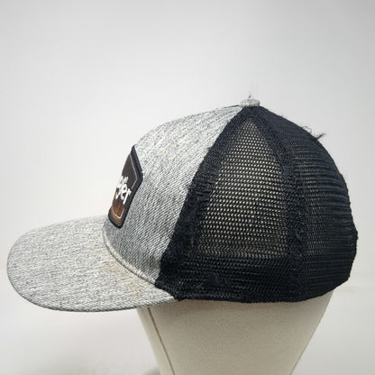 Wrangler Trucker Hat Gray One Size Snapback Mesh Back Logo Patch Heathered