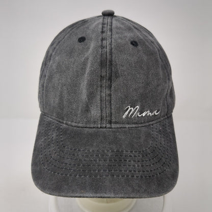Mama Slideback Hat Gray One Size Adjustable Embroidered 6 Panel Lichfamy