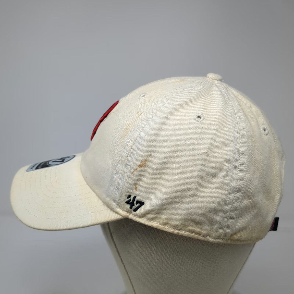 '47 Boston Red Sox MLB Baseball Cap White Red Blue One Size Relaxed Slideback