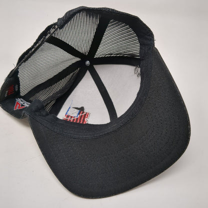 Idaho Proud USA Flag Snapback Trucker Hat Black OSFA Patriotic Pacific Headwear