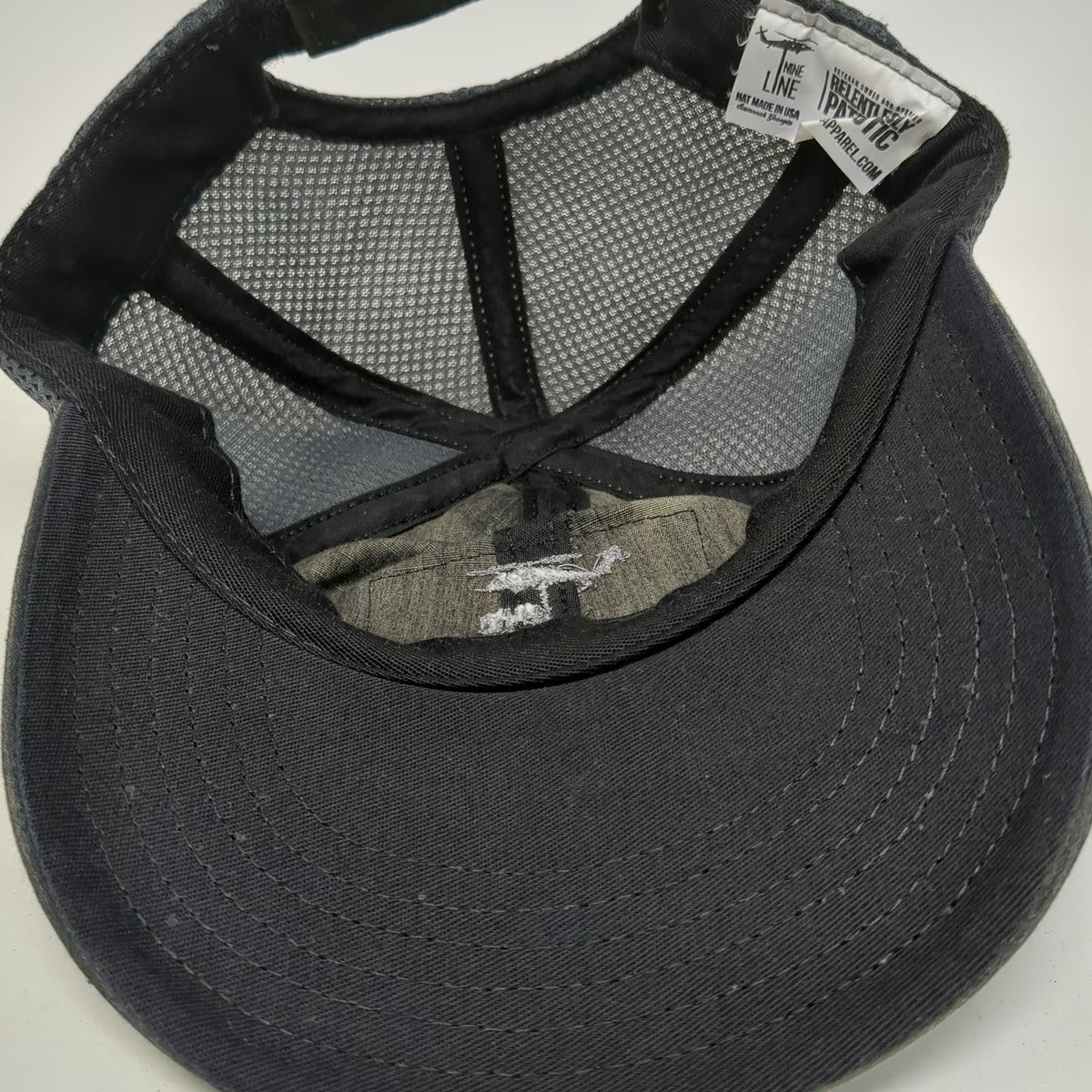 Nine Line Baseball Cap Black Green One Size Mesh Snapback Camo Side Flag Hat