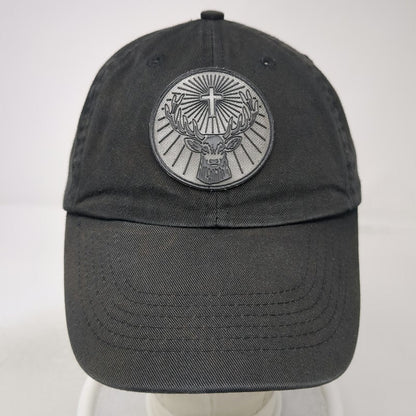 Jagermeister Baseball Cap Black One Size Stag Logo Bottle Embroidery Strap