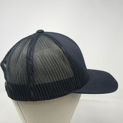 Pacific Headwear Trucker Hat Black One Size Mesh Back Snapback Adjustable hat