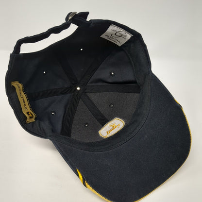 John Deere Slideback Hat Black One Size Adjustable Embroidered 6 Panel