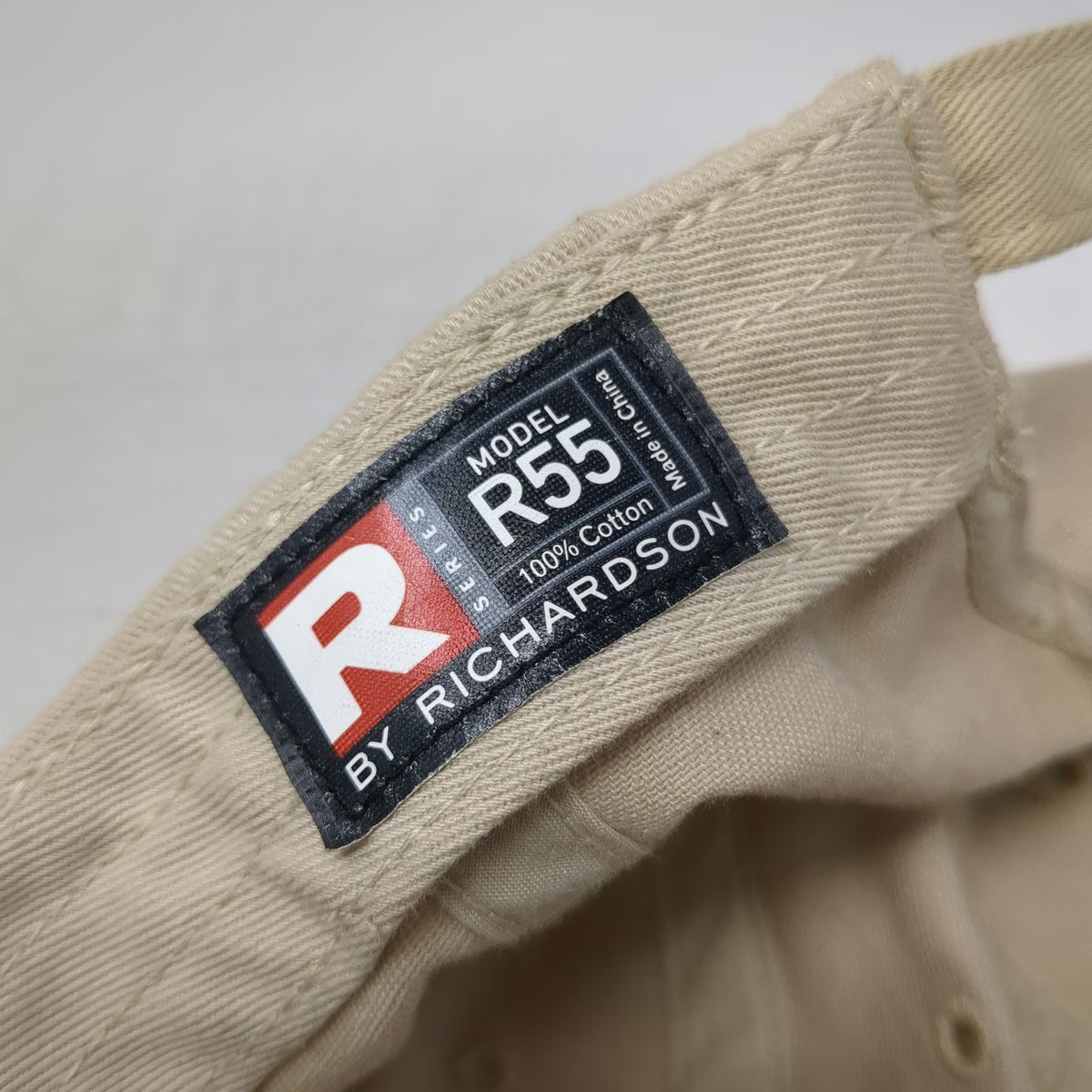 Richardson Baseball Cap Beige One Size Van's Aircraft Logo Slideback Hat Cotton