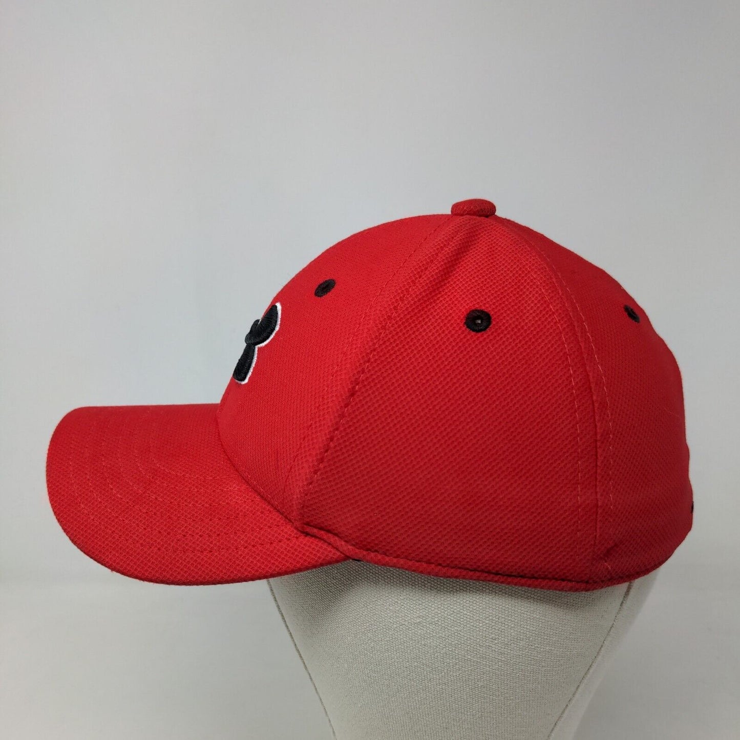 Under Armour Boy's Fitted Hat Red Size M 4-6 Years Embroidered Logo