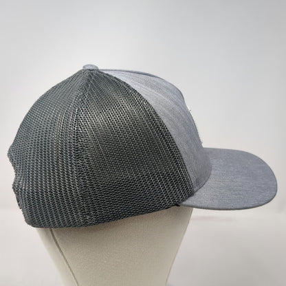 The North Face Trucker Hat Gray One Size Mesh Back Snapback Logo Patch