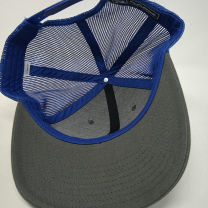 Richardson Trucker Hat Gray Blue One Size Assisting Hands Home Care Mesh Back