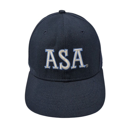 ASA 01 Fitted Hat Blue 6 7/8 Embroidered Solid 6 Panel Roxxi Outdoor