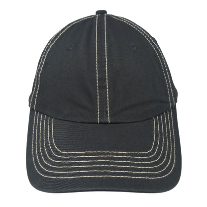 Unbranded Slideback Hat Black One Size Solid Blank Vent Holes Outdoor