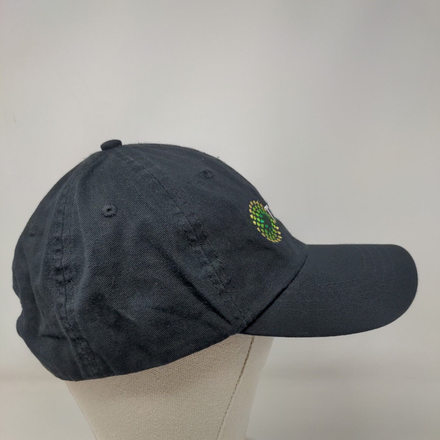 Trulieve Strapback Hat Black One Size Embroidered Vent Holes Port Authority