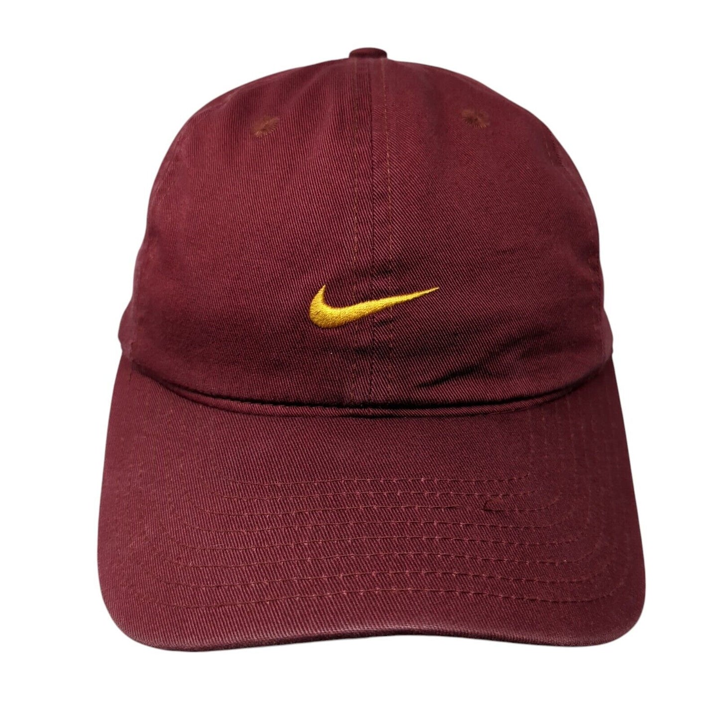 Nike Slideback Hat Red One Size Adjustable Embroidered Swoosh 6 Panel