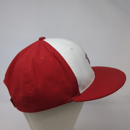 P Logo Strapback Hat Red Large Adjustable Embroidered Richardson Surge