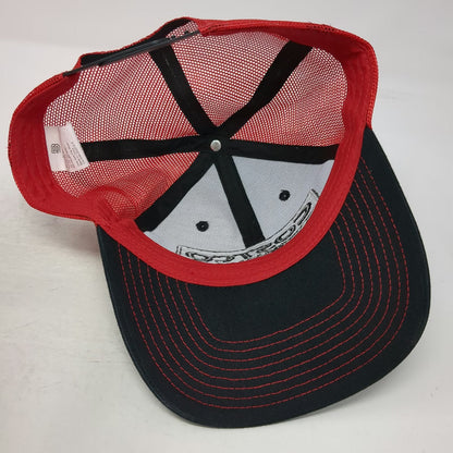 Bamko Costco Wholesale Trucker Hat Black Red One Size Mesh Snapback Stitch