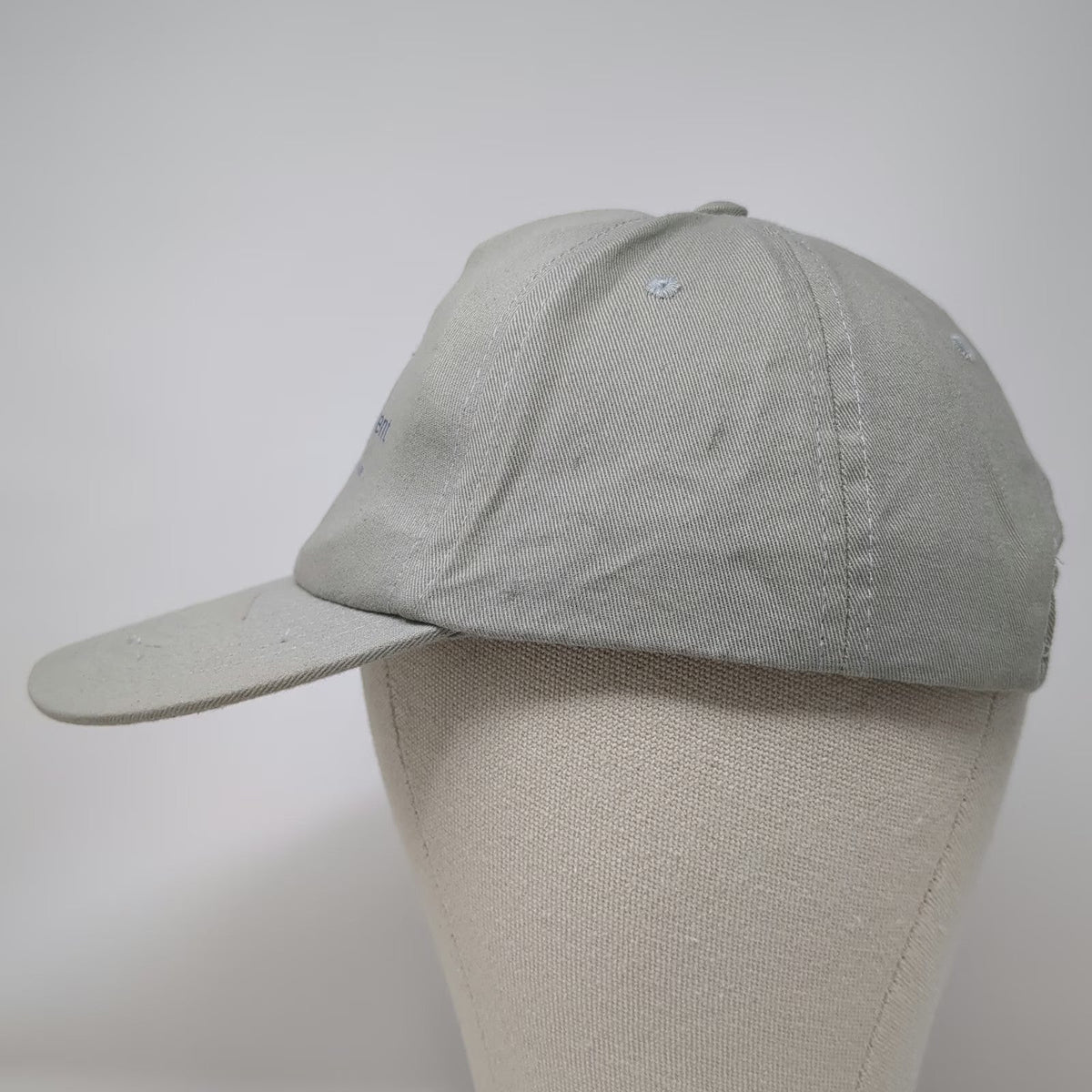 Vista 5 Panel Gray Blue OSFM Polaris Capital Management Slideback Hat Finance