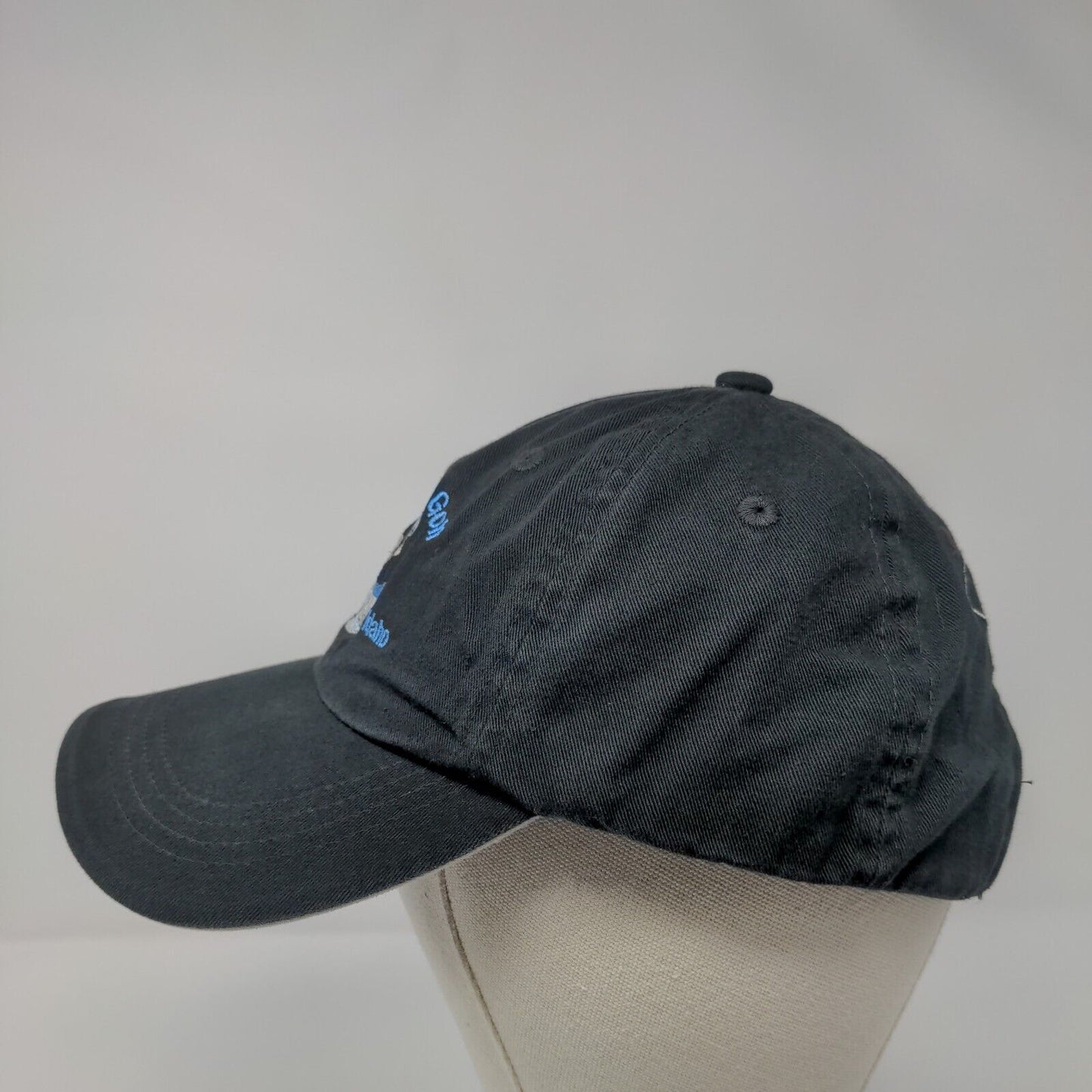 Snow Shoe Golf McCall Idaho Strapback Hat Black OSFA Adjustable Port Authority