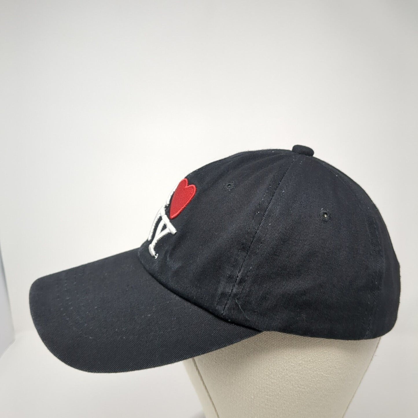 I Love NY Slideback Hat Black One Size Adjustable Embroidered Solid