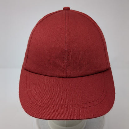 Unbranded Strapback Hat Red One Size Adjustable Lightweight 6 Panel Blank