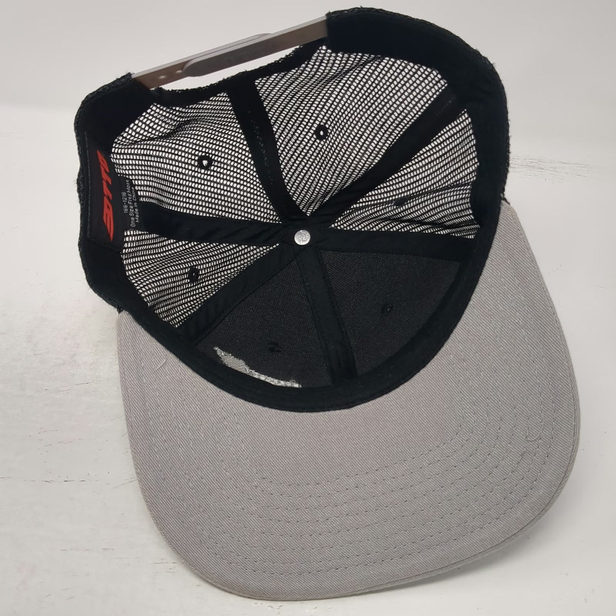 OTTO Trucker Hat Black One Size High Voltage Hemp Mesh Snapback Lightning Bolt
