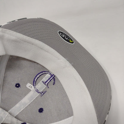 CI Fitted Hat Gray Camouflage Medium A-Flex Embroidered 6 Panel The Game Pro