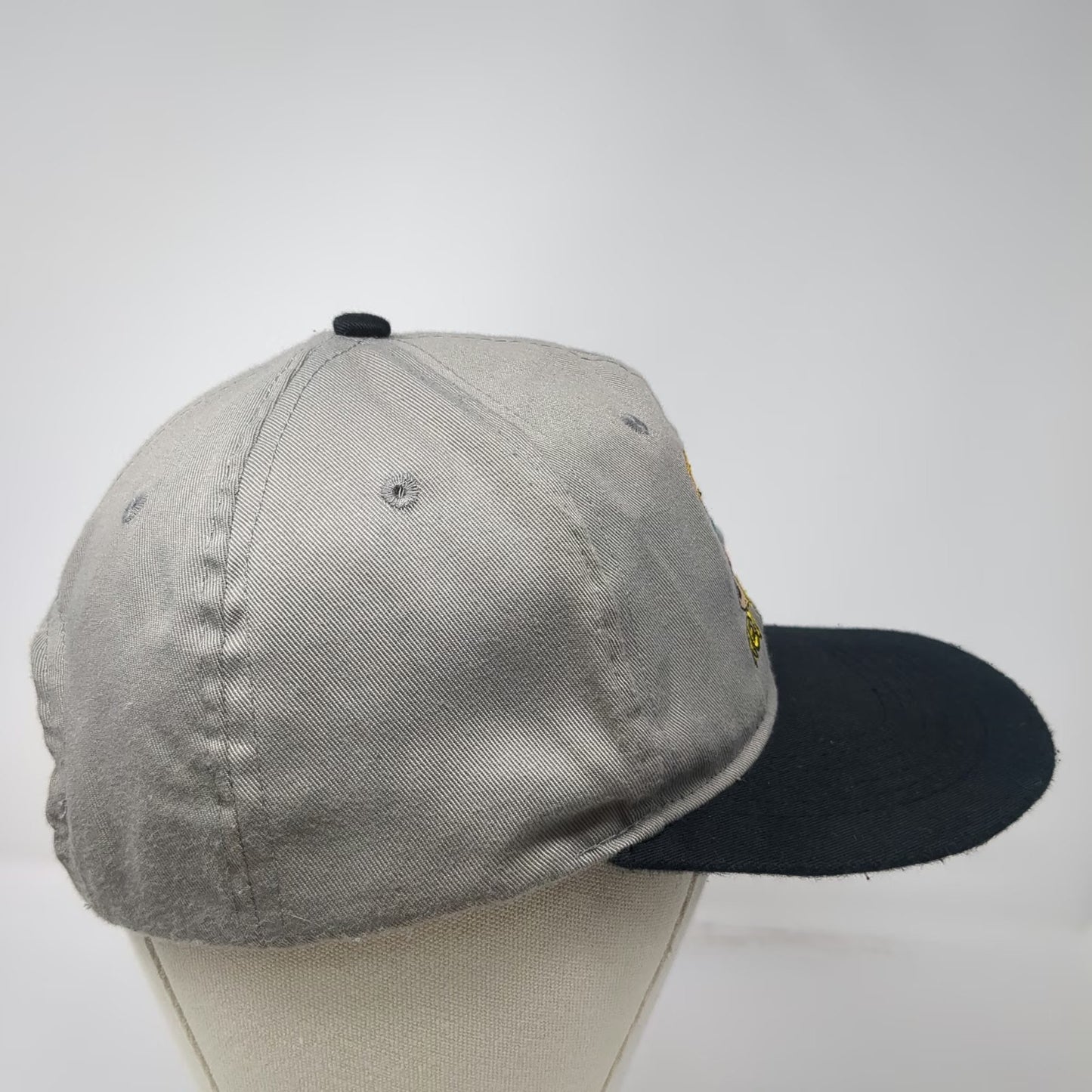 Nickelodeon Snapback Hat Gray Black One Size Hey Arnold Gerald Fist Bump Nick