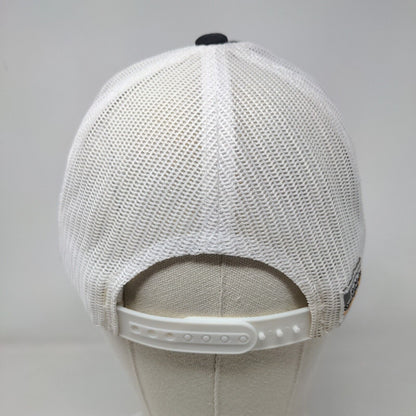 FRIENDS Slideback Trucker Hat Black OSFM Adjustable Embroidered Mesh Back
