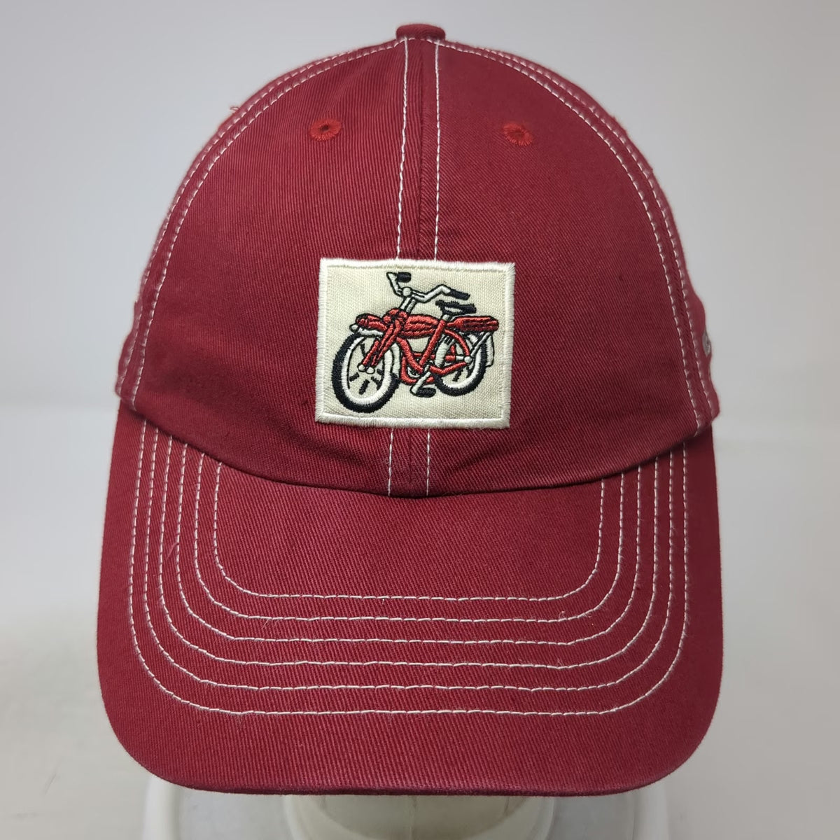 New Belgium Baseball Cap Red OSFM Bicycle Brewing Company Slideback Hat Scruples