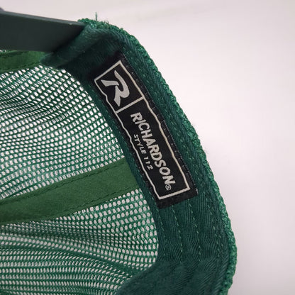 Richardson Trucker Hat Gray Green One Size RH White Construction Snapback