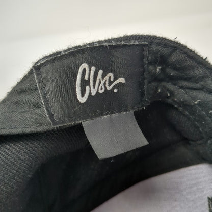CLSC Trucker Black Hat One Size Snapback Flat Brim Embroidered Logo Streetwear