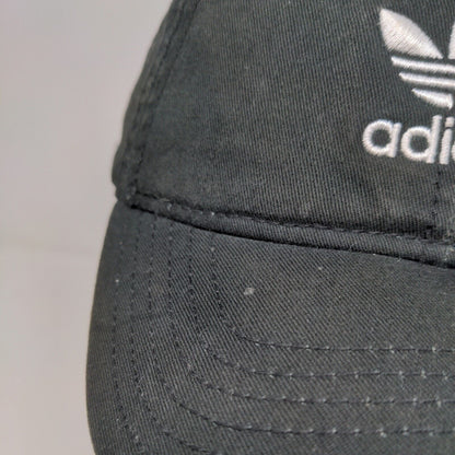 Adidas Men's Slideback Hat Black Size OSFM Embroidered Trefoil Logo Cotton