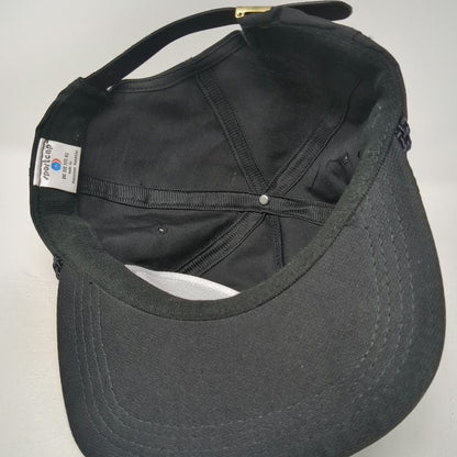Sportcap 5 Panel Black One Size Hat Mackay Bar River Trips Rope Slideback Patch