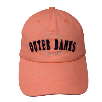 Outer Banks North Carolina Strapback Hat Pink One Size Adjustable