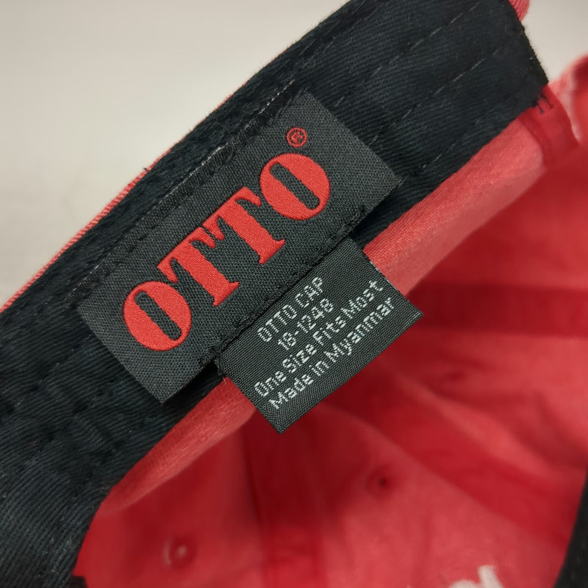 Otto Baseball Cap Red One Size Make America Healthy Again Kennedy Slideback Hat