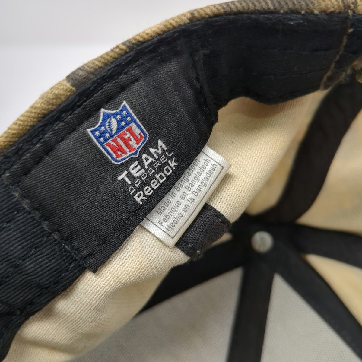 Reebok New England Patriots NFL Brown Camo Strapback OS Embroidered Cap Hat