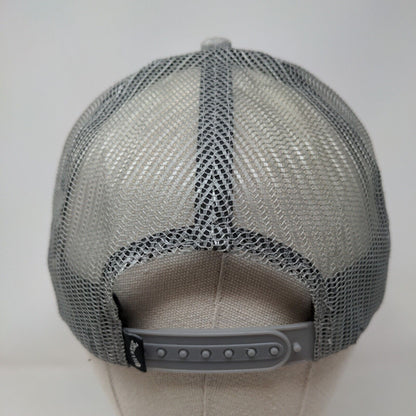 Billabong Snapback Trucker Hat Gray One Size Adjustable Mesh Back 6 Panel