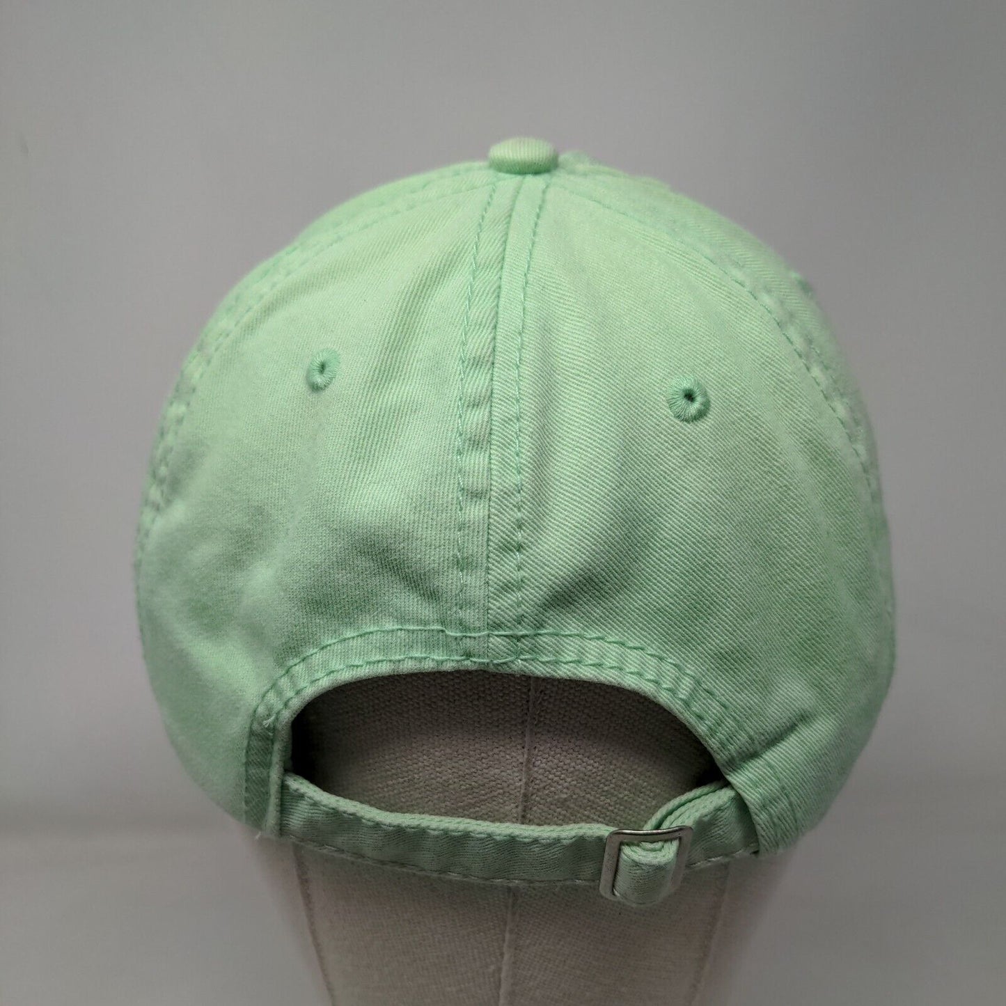 Palm Tree Slideback Hat Green OSFM Adjustable Embroidered Logo Vented Holes