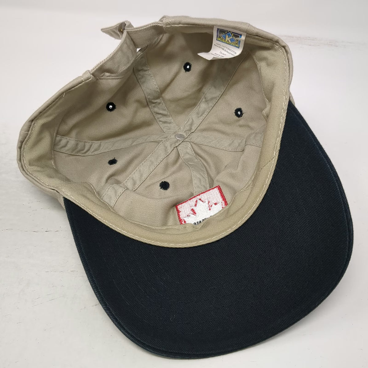 Kayjet Baseball Cap Beige Black One Size Petro Canada Coastal Mountain Fuels Hat