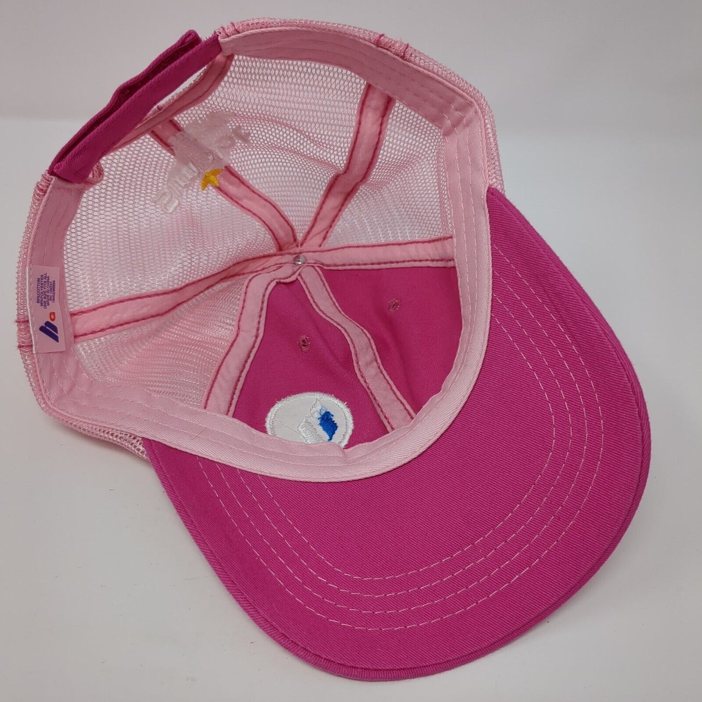 Innvictis Simplot Grower Solutions Strapback Trucker Hat Pink One Size Mesh Back