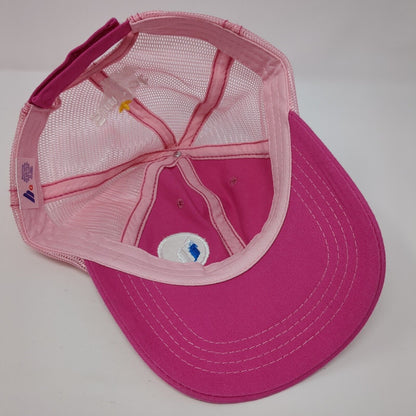 Innvictis Simplot Grower Solutions Strapback Trucker Hat Pink One Size Mesh Back