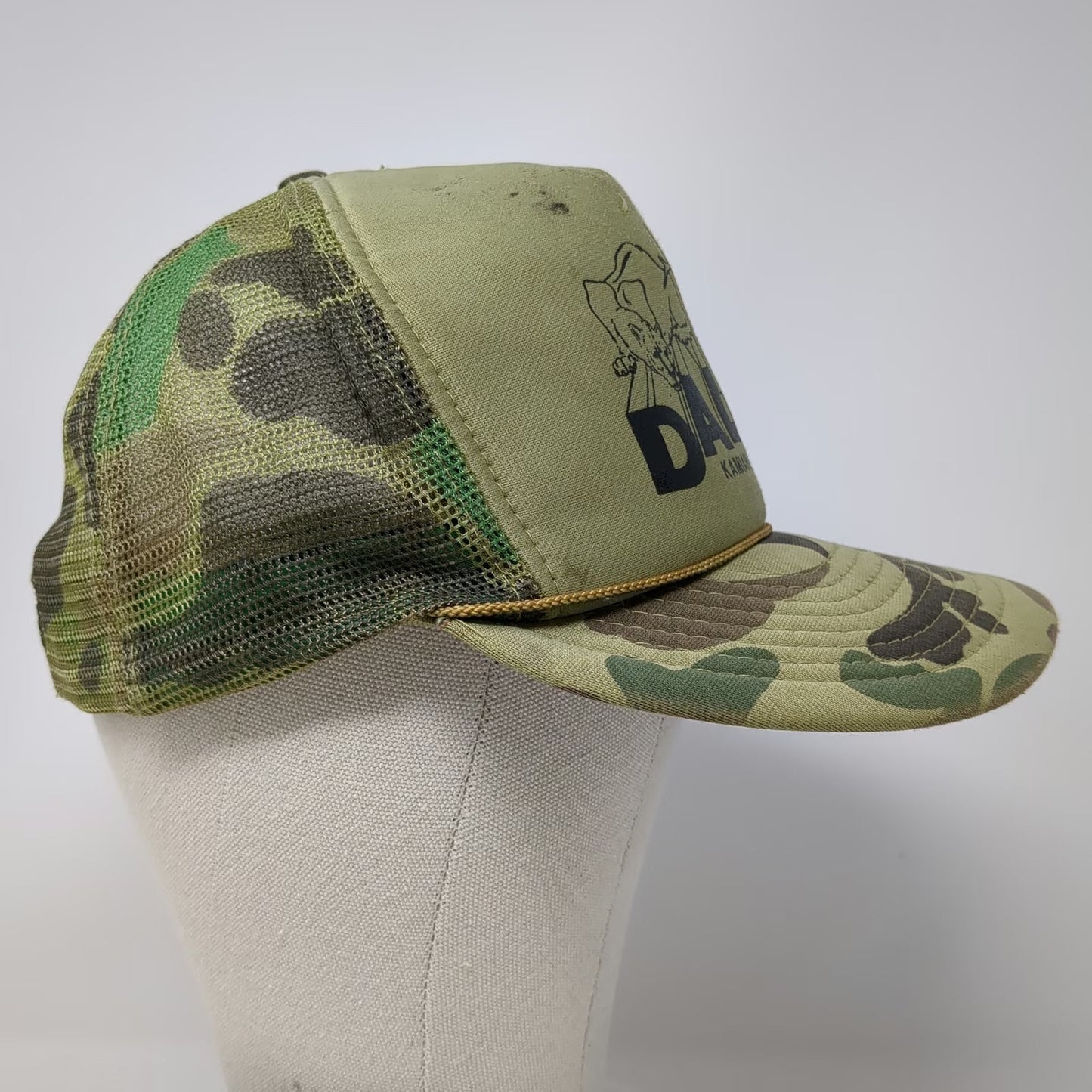 Otto Trucker Hat Green Camo One Size Snapback Mesh Dales Kamiah Idaho Elk