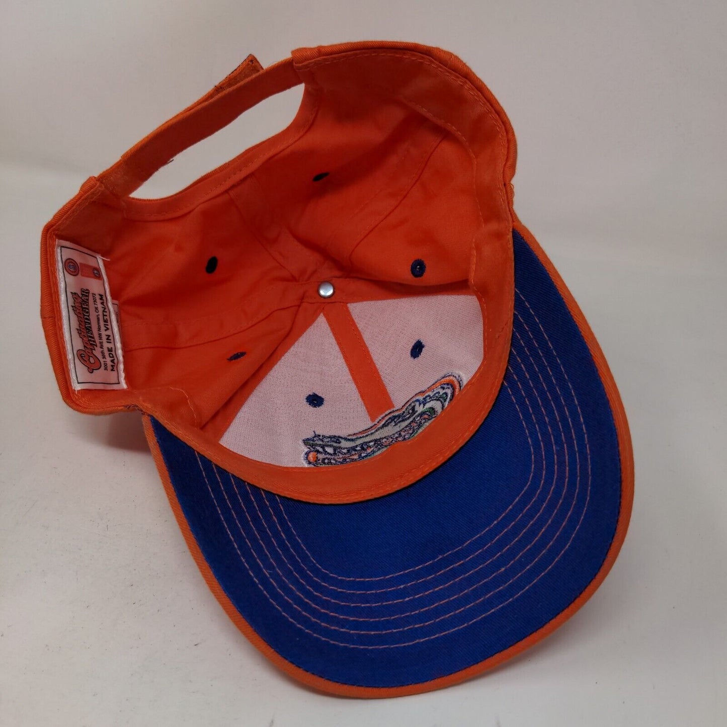 Captivating Headgear Men's Strapback Hat Orange OSFA Florida Gators Logo