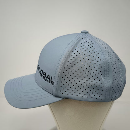 Global Pool Products Blue Trucker Hat One Size Perforated Performance Snapback