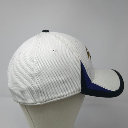 New Era Baltimore Ravens NFL White Cap L 39THIRTY Stretch Fit Curved Brim Hat