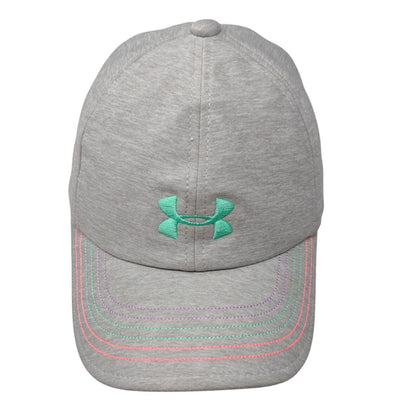 Under Armour Youth Strapback Hat Gray OSFA Free Fit Adjustable Embroidered