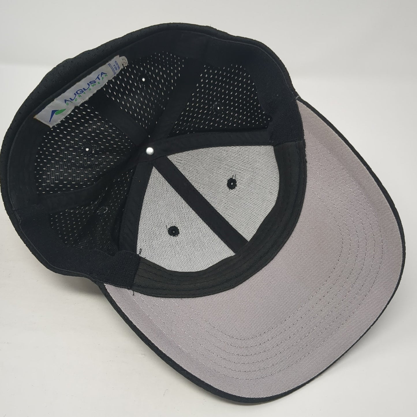 Augusta Sportswear Fitted Hat Black Medium Solid Blank Outdoor 6 Panel